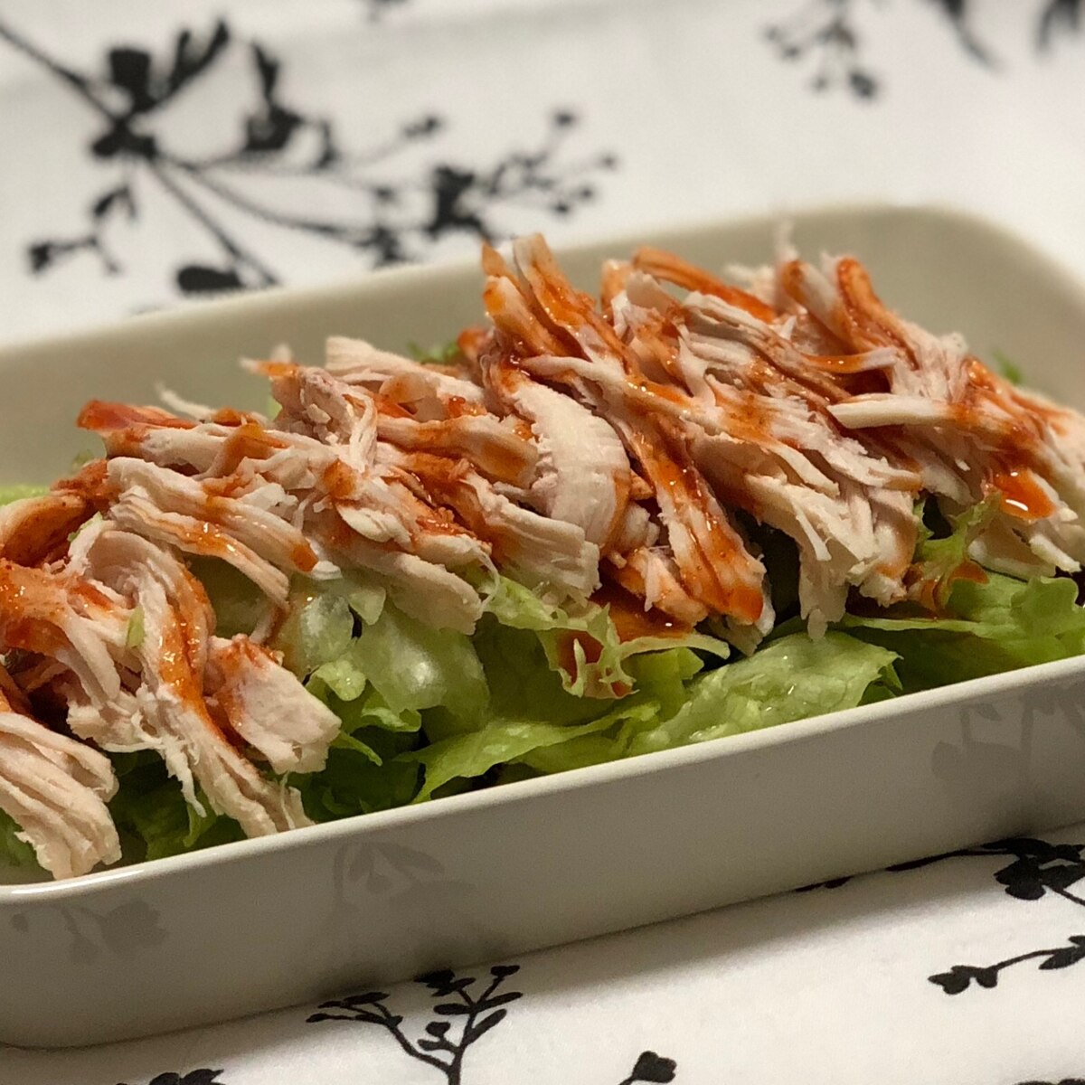 豆板醤ドレッシング チキンとレタスの サラダ レシピ 作り方 By まかろん 楽天レシピ 豆板醤ドレッシング チキンとレタスの サラダ レシピ 作り方 By まかろん 楽天レシピ